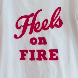 J. Crew Collector Tee “Heels on Fire”